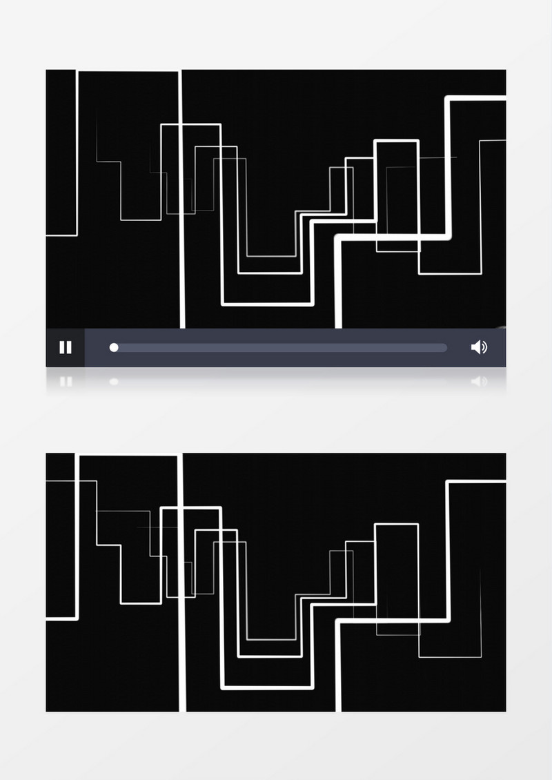 动态抽象线条画视频素材