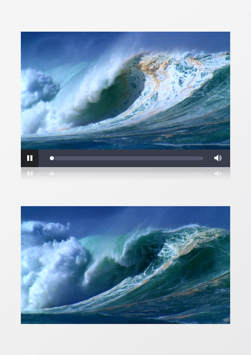 近距离特写海浪浪花背景视频素材