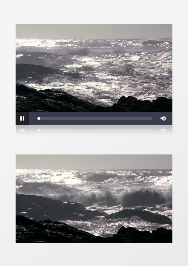 近距离特写海浪浪花背景视频素材