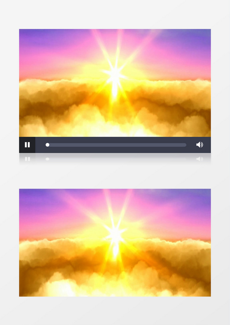 动画动态华表红绸红旗背景视频素材
