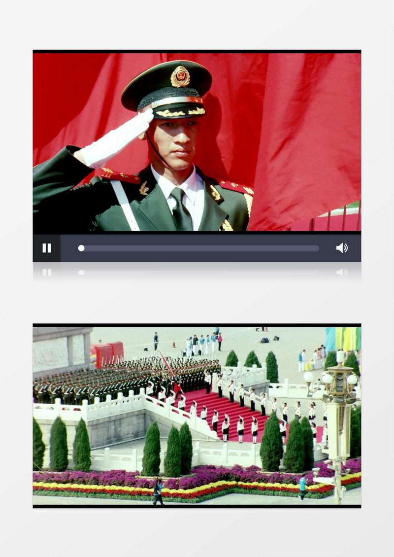歌颂祖国天安门升旗仪式背景视频素材