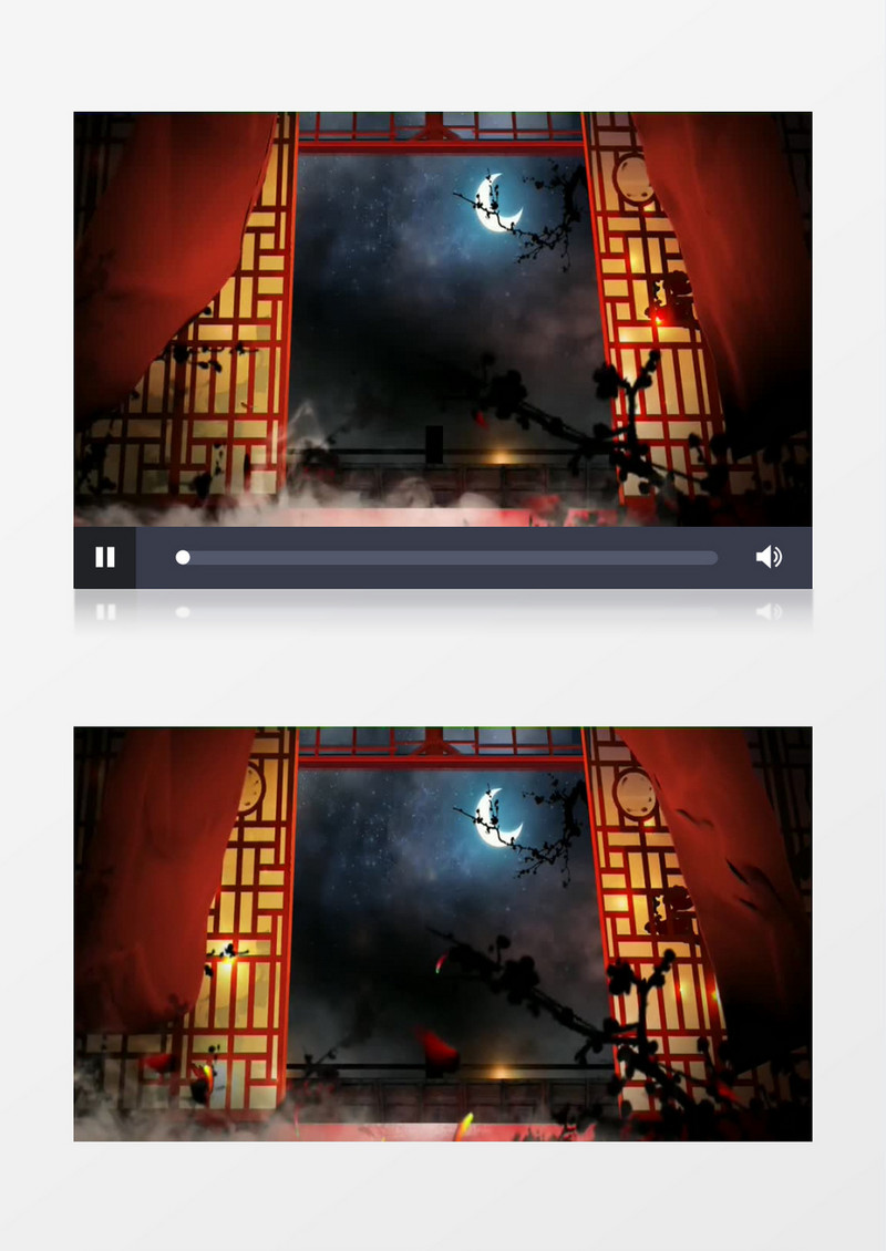 古风静夜思-中国风背景视频素材mov