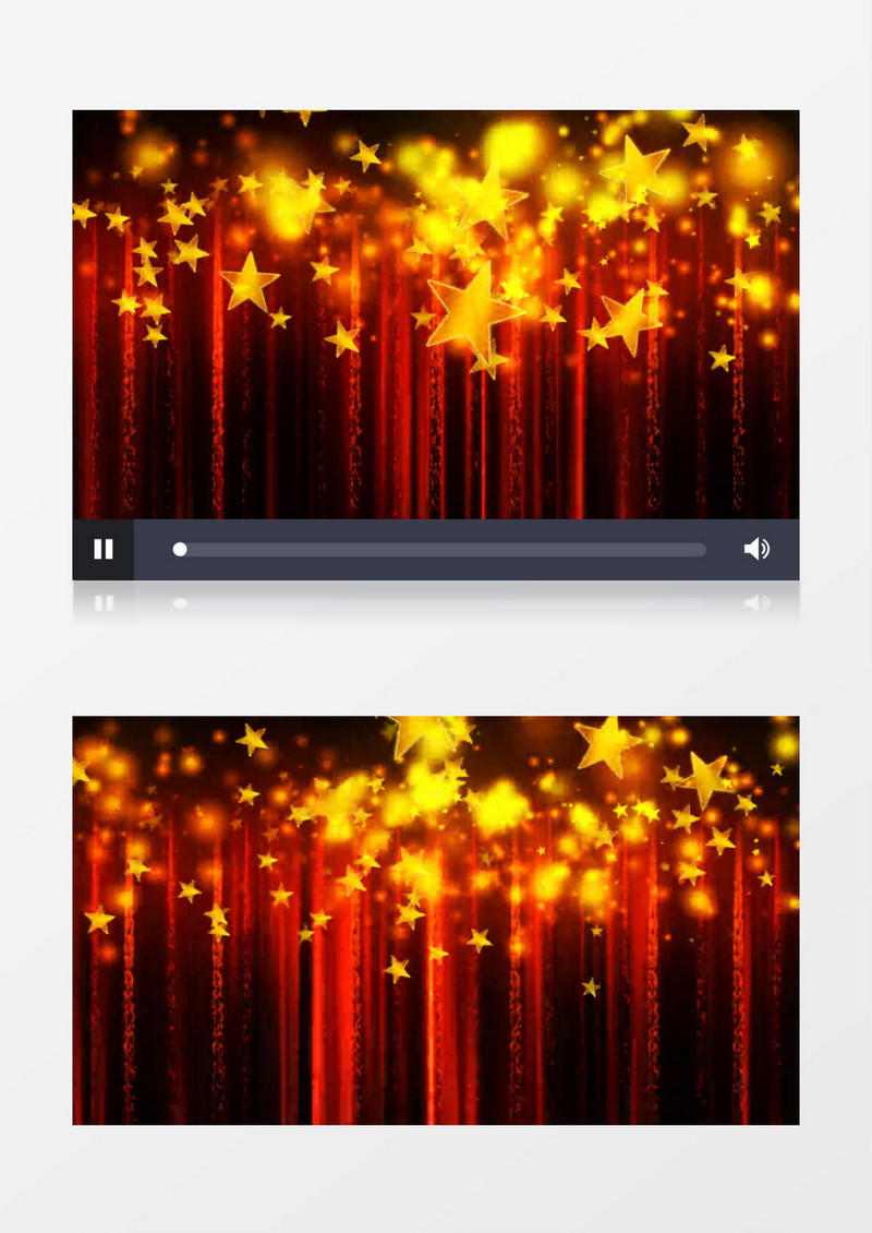 金色五角星流星舞台效果背景视频