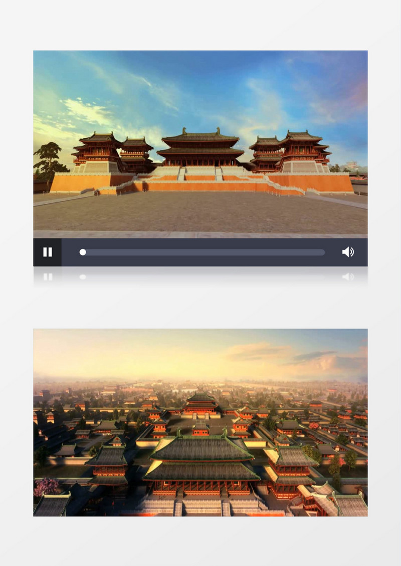 大明宫(有音乐)视频素材