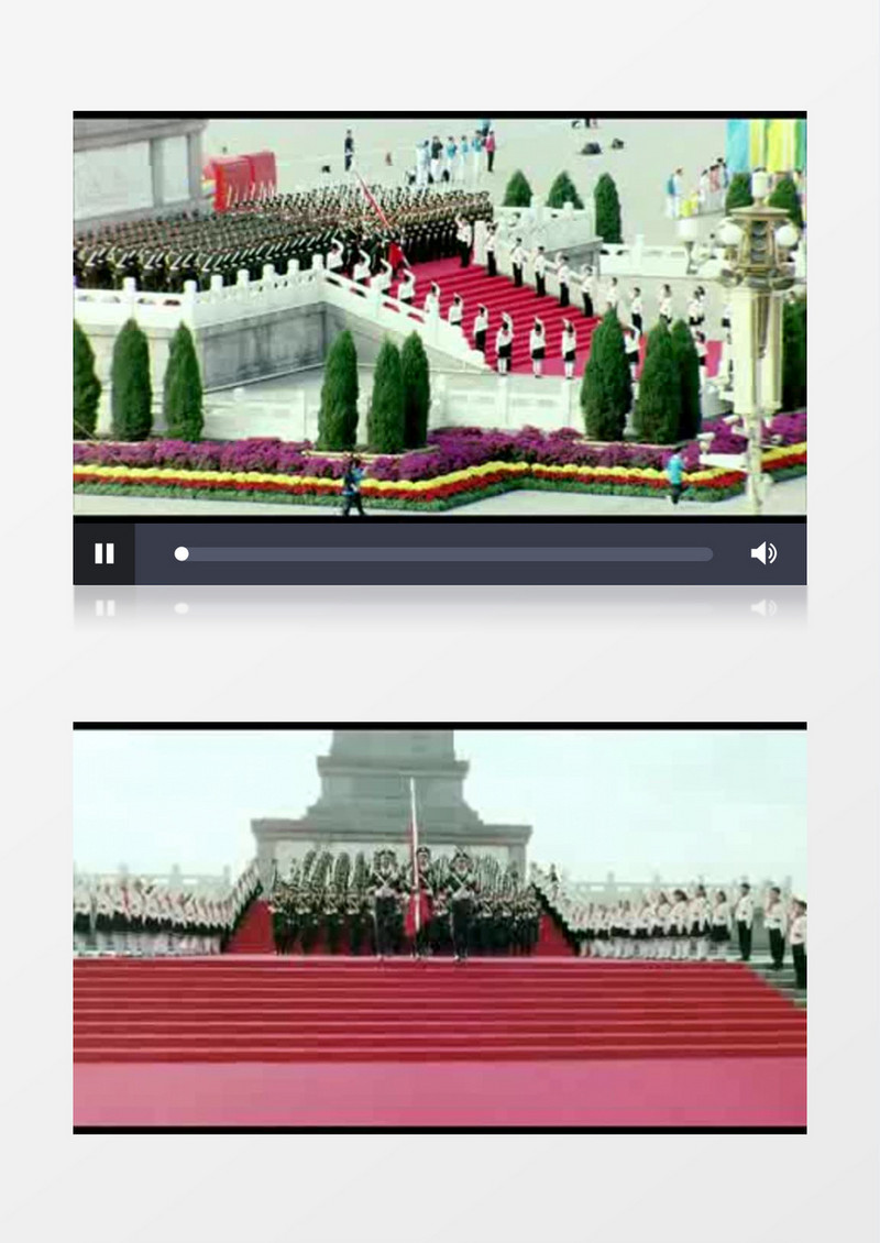 中国梦华表军队训练背景视频素材
