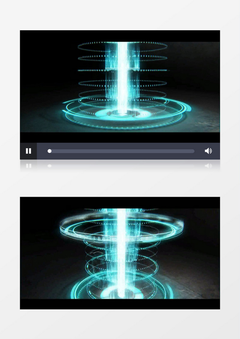 蓝色高科技动画LOGO片头AE视频模板