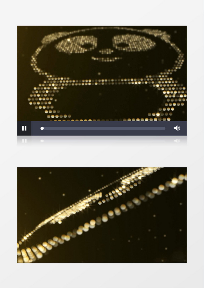金色LOGO演绎黄金粒子金色标签黄金字体AE视频模板