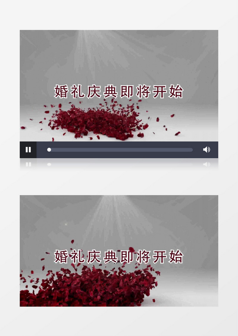 唯美婚礼开场倒计时视频ae模板