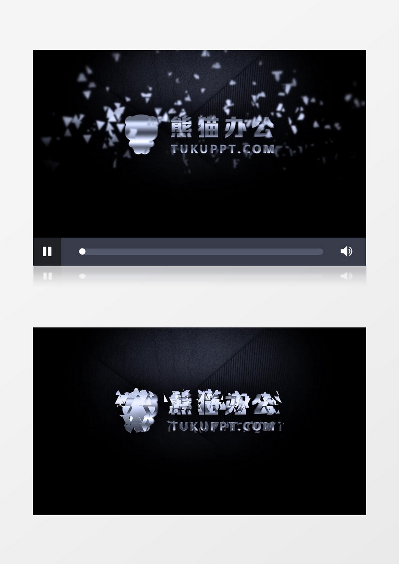 黑暗扭曲形成高科技标志AE视频模板