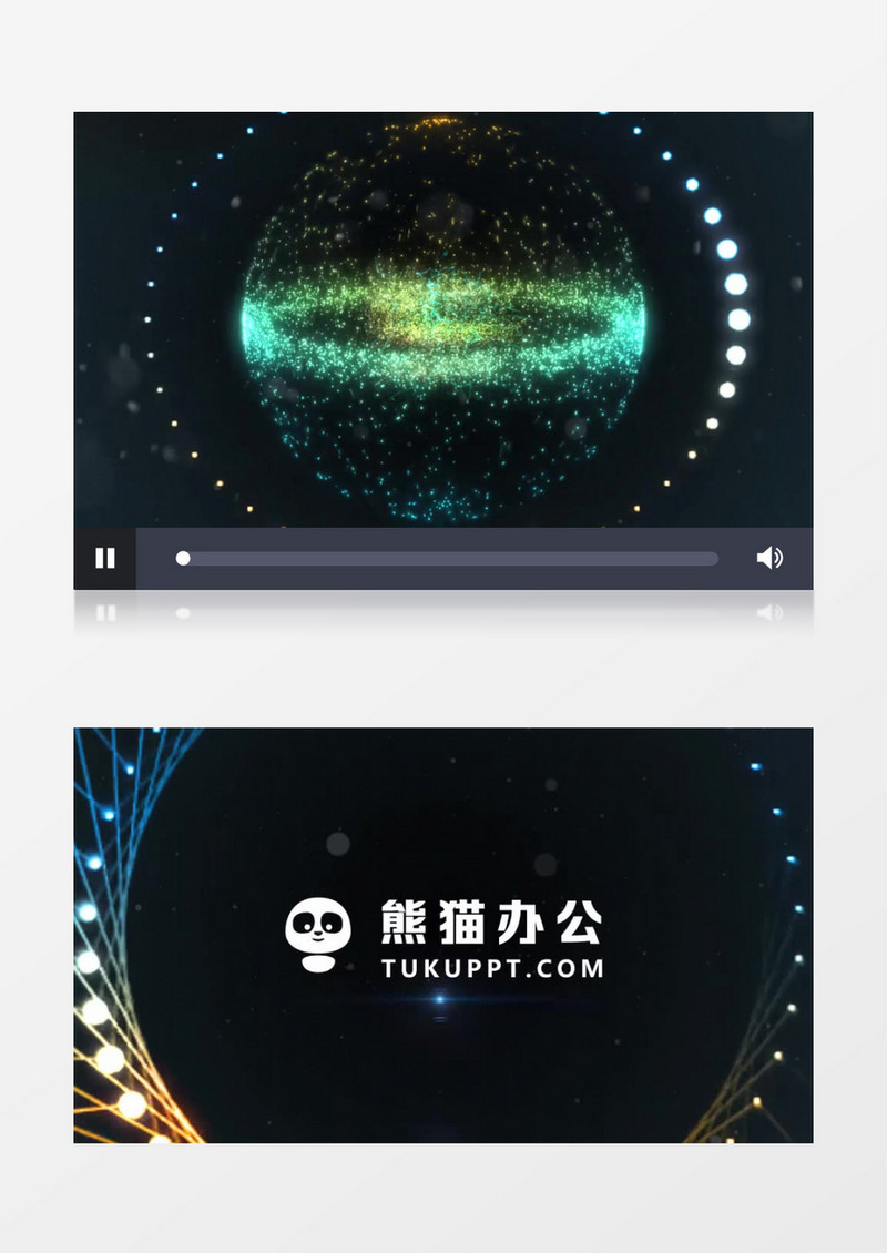 漂浮粒子工作室LOGO片头AE模板