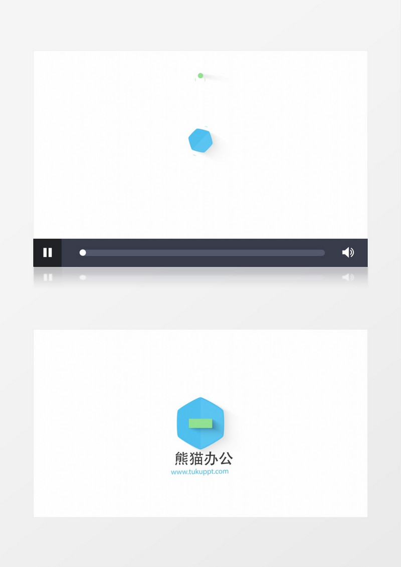 4款简约扁平图形动画logo片头AE模板