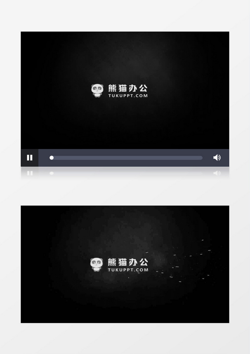 黑白色彩赛车冲击视觉效果开场标志