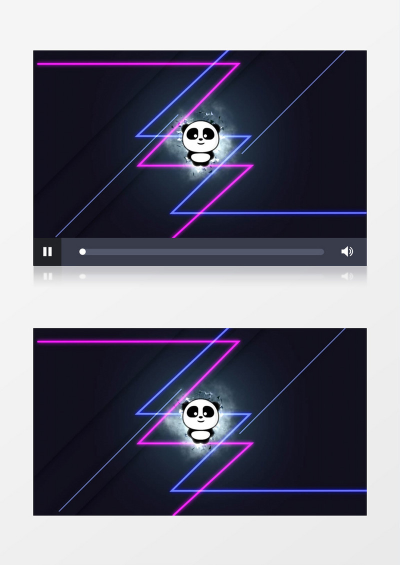 彩色线条LOGO演绎动感视频素材