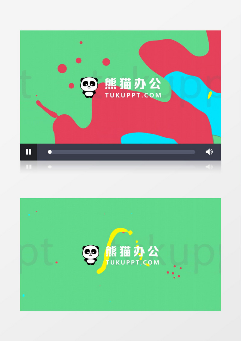MG动画扁平化logo演绎视频素材