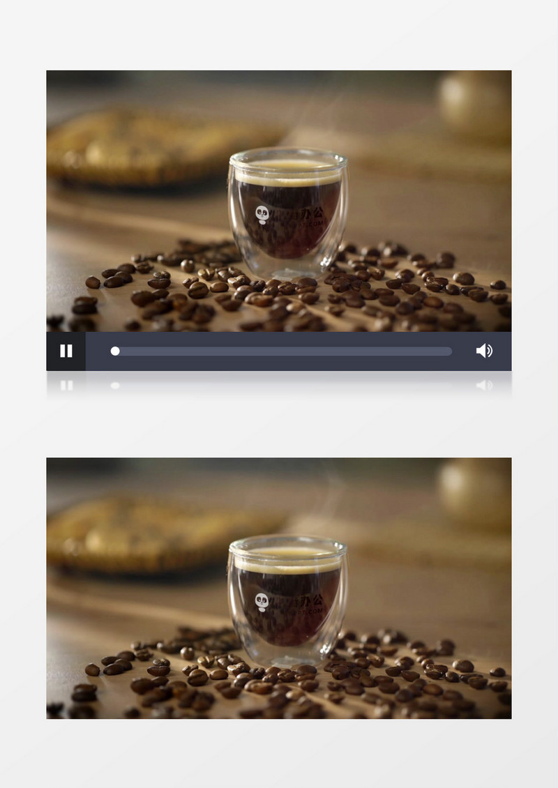 咖啡杯的logo片头视频素材AE模板