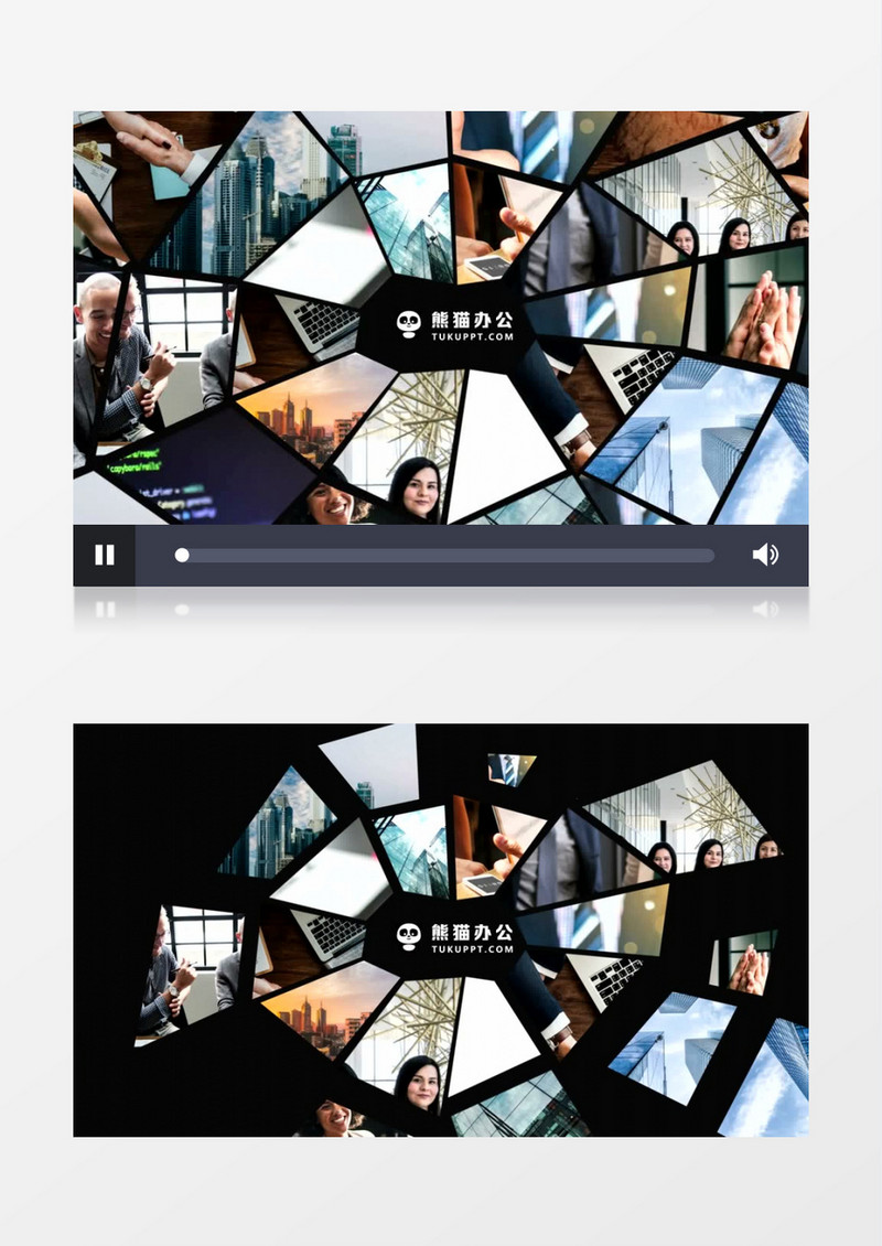 网格照片墙Logo标志ae展示模板