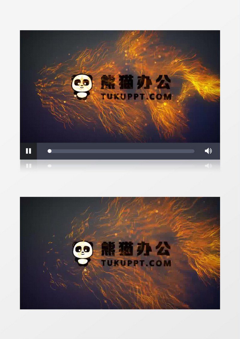 震撼金色粒子尾巴logo演绎AE模板