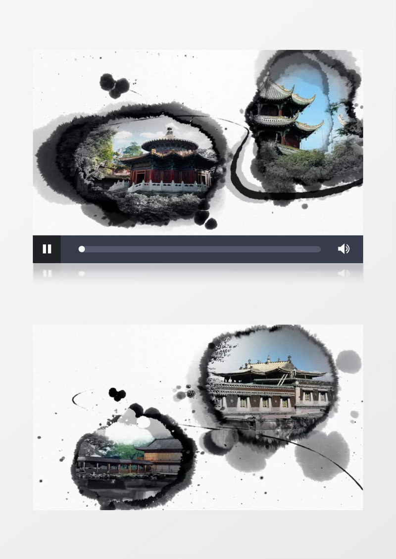 水墨企业时间线AE模板