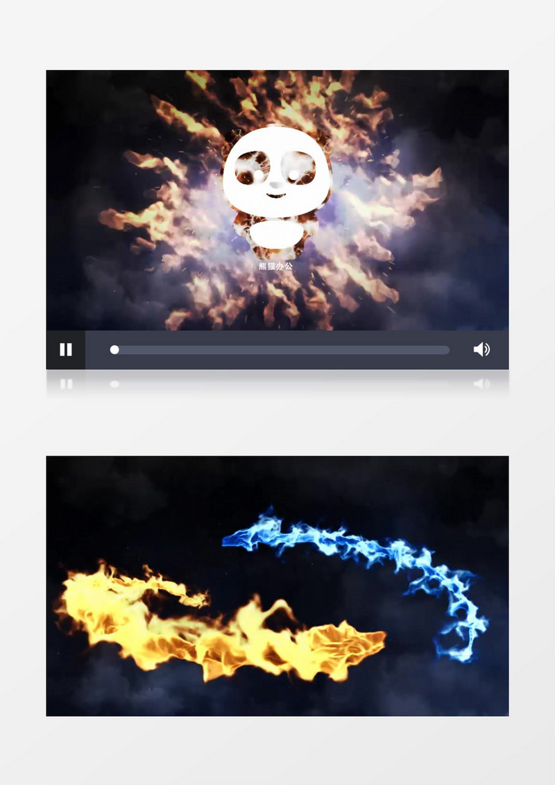 火龙飞舞碰撞出logoAE模板