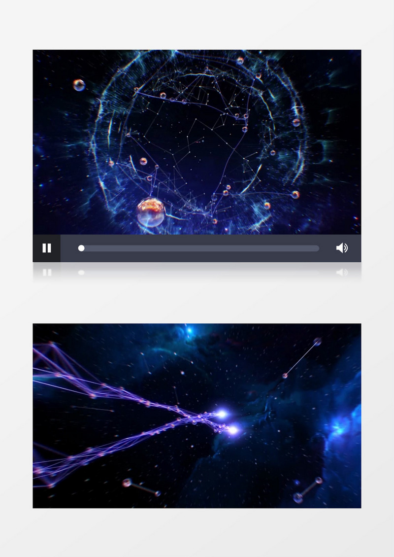 炫酷科幻高科技星空穿梭震撼开场AE模板