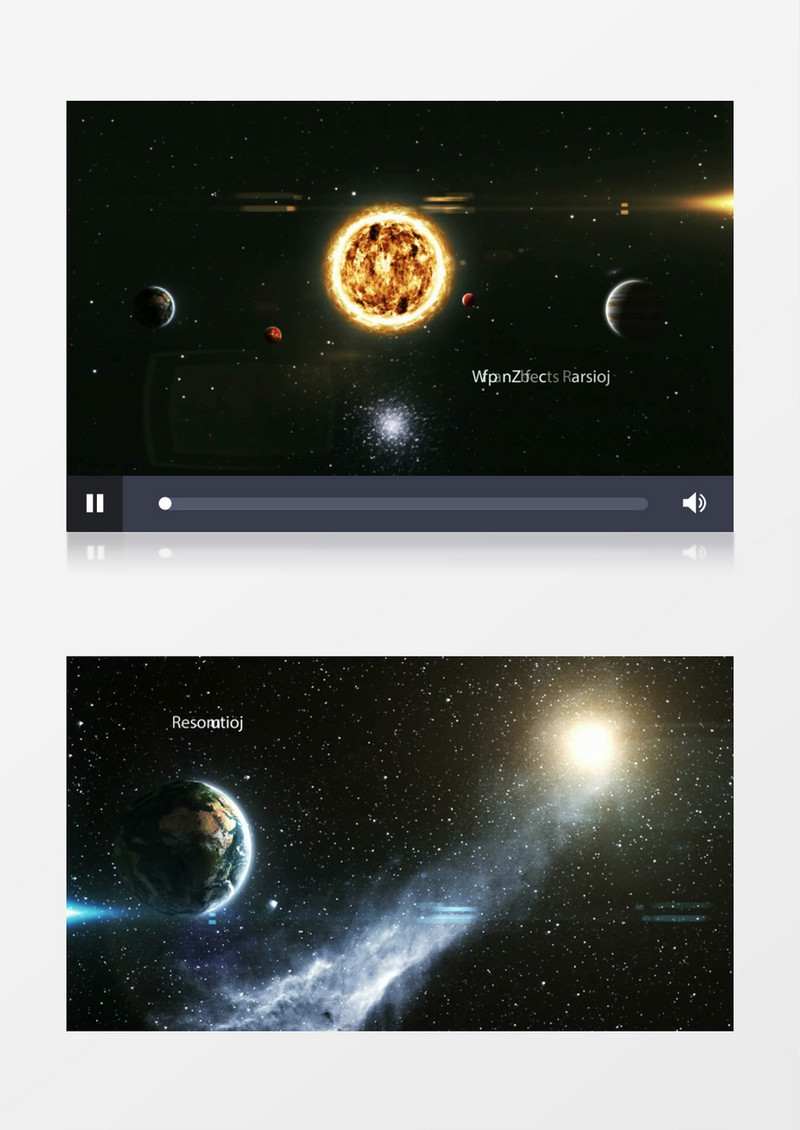 太阳系大量星系黑洞行星银河地球幻想星云AE模板