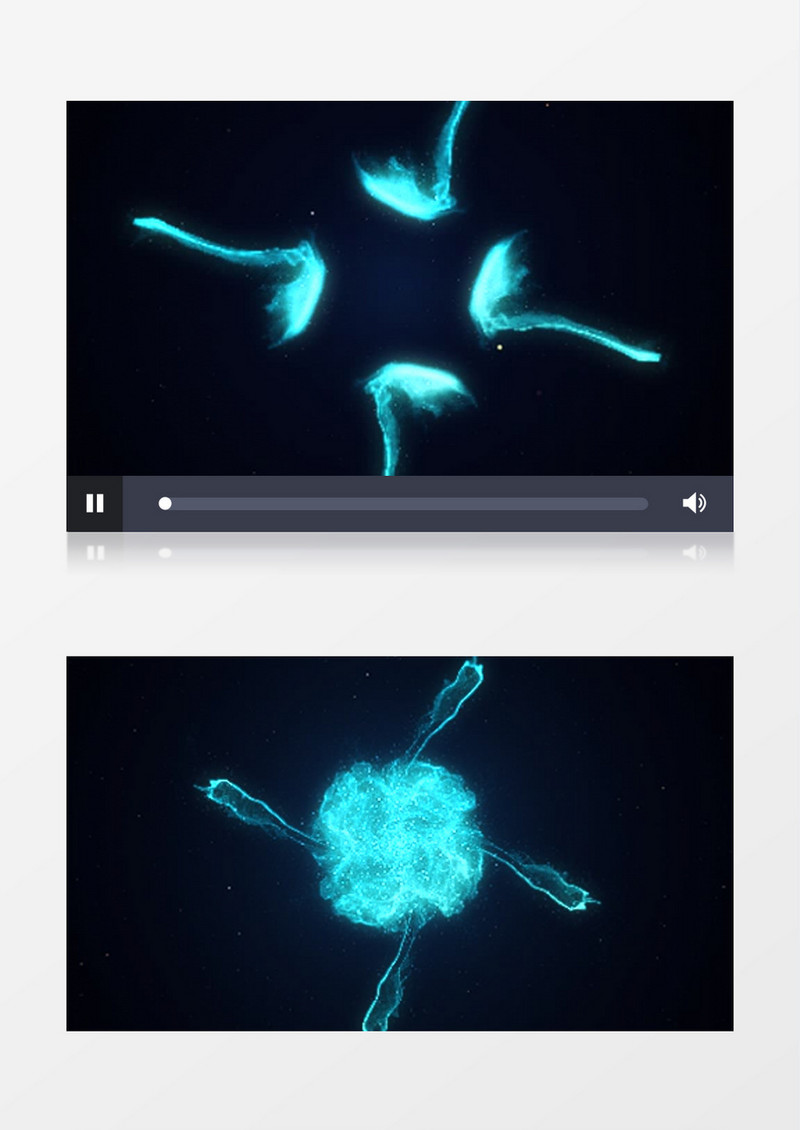 分型粒子汇聚Logo动画