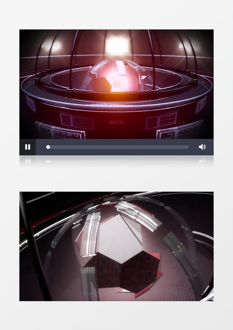 3D效果LOGO展示片头视频模板