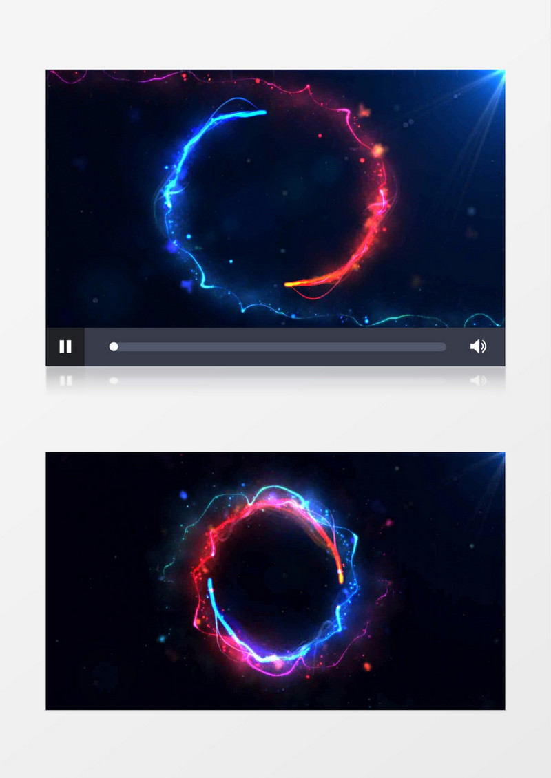 光线粒子片头logo演绎
