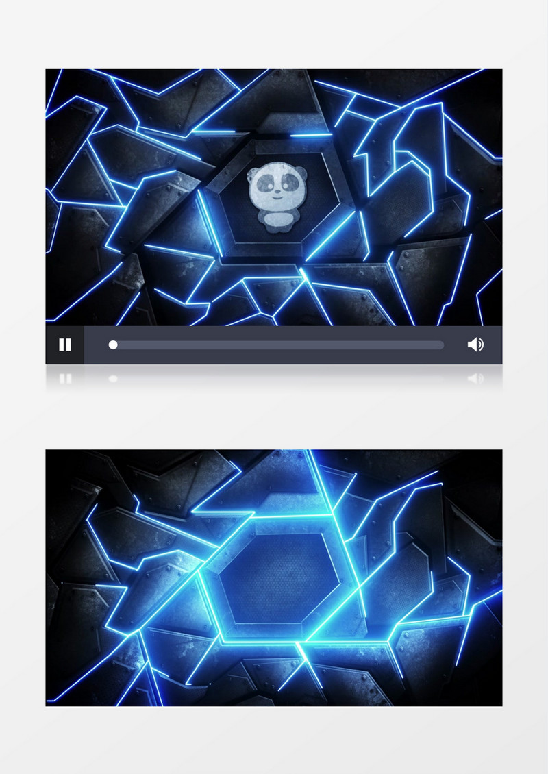 光线描边动画科技科幻LOGO片头AE模板