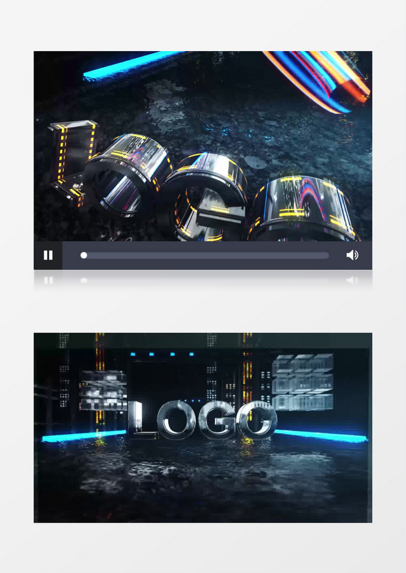 大气唯美震撼三维科技LOGO片头