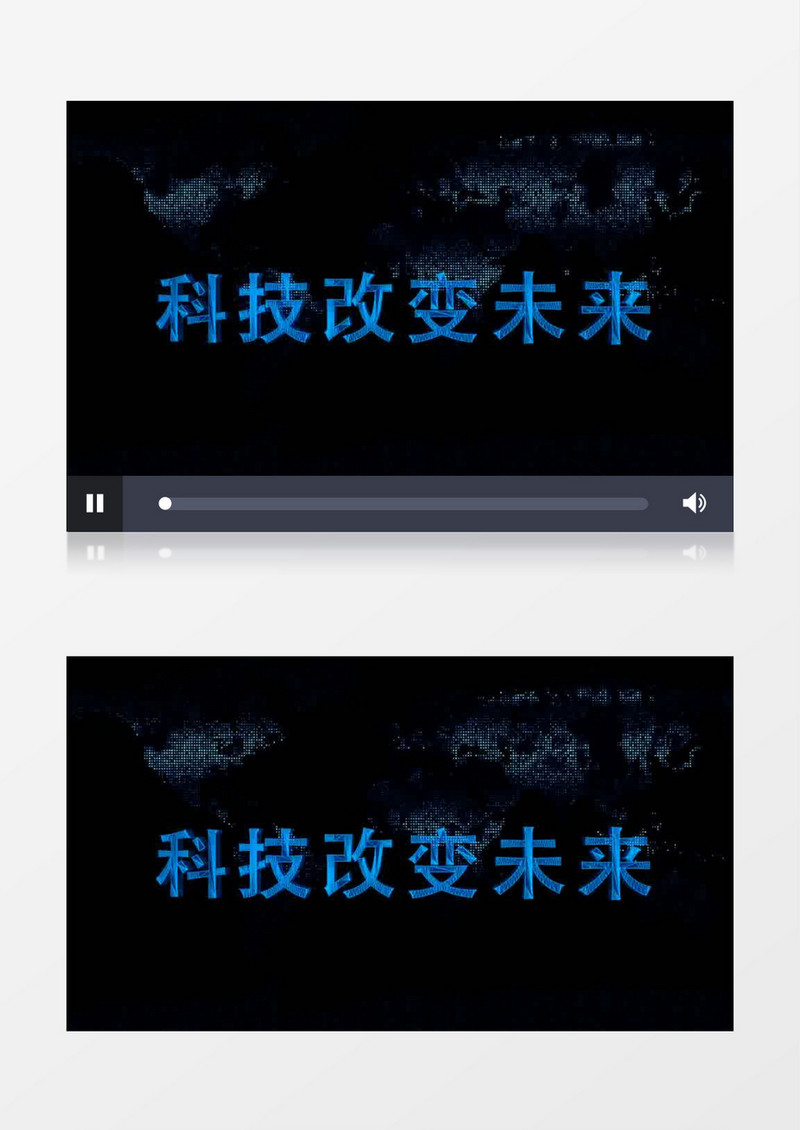 蓝色光效震撼粒子logo演绎AE模板