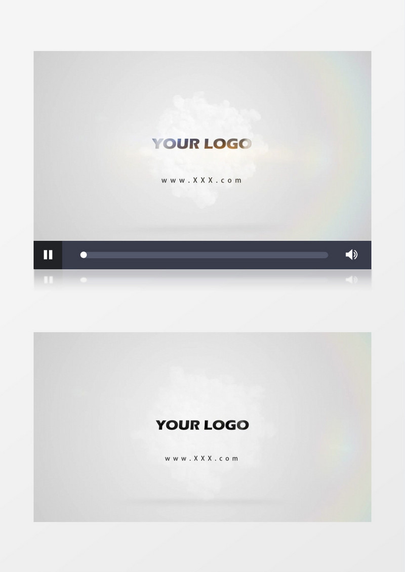 简约光效LOGO演绎AE模板