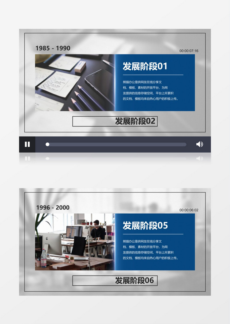 公司单位企业发展时间轴宣传片AE模板