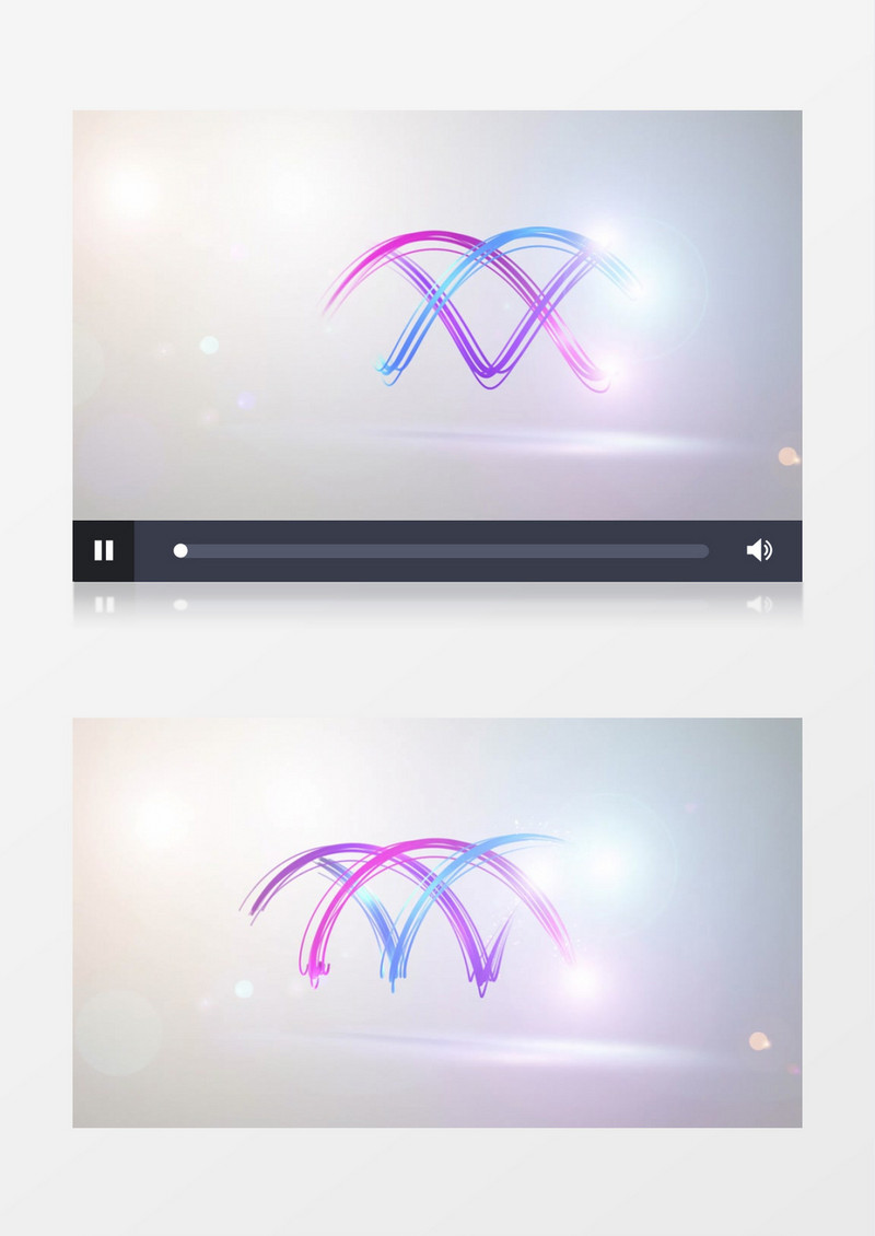 简约大气的光效LOGO演绎