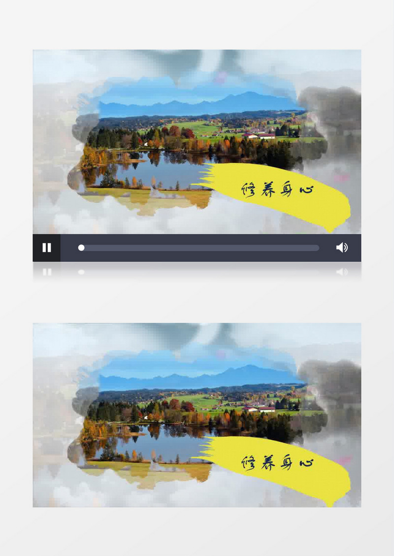 中国风乡村旅游片头AE模板