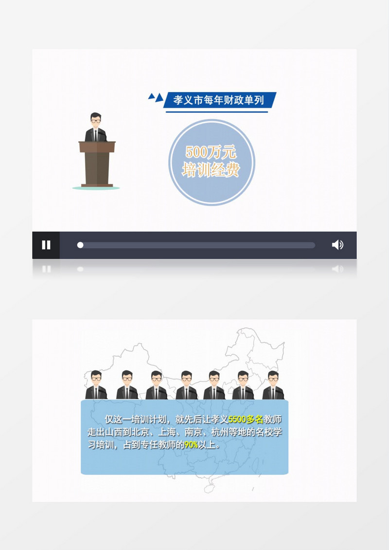 清新简洁数据图表宣传MG风格AE模板
