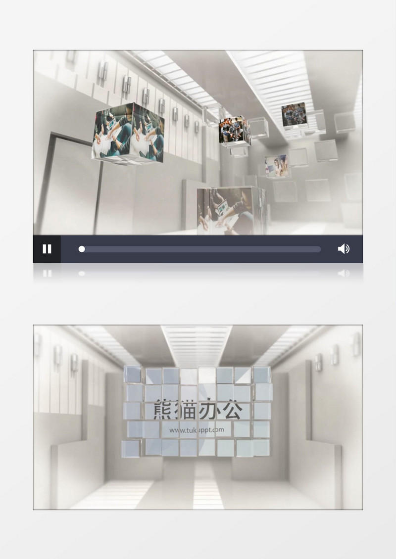 玻璃质感公司宣传商务展示AE模板
