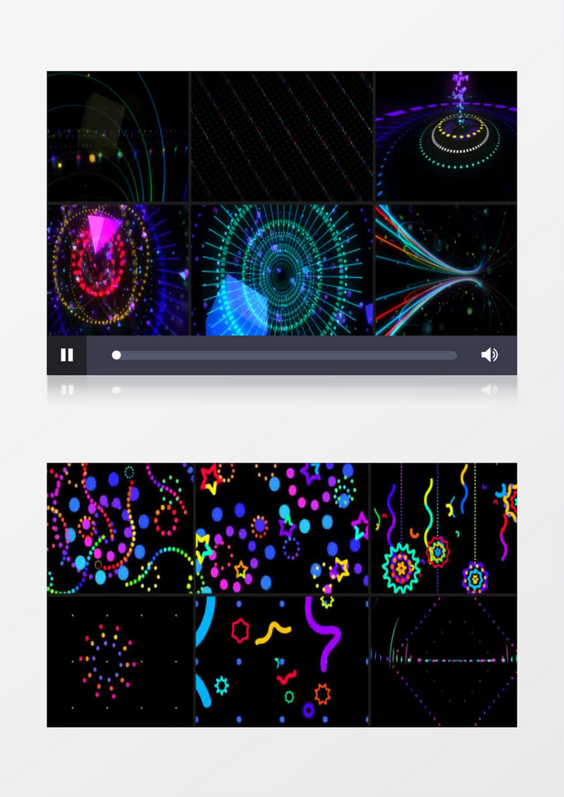 音乐节拍可视化图形特效动画AE模板合辑
