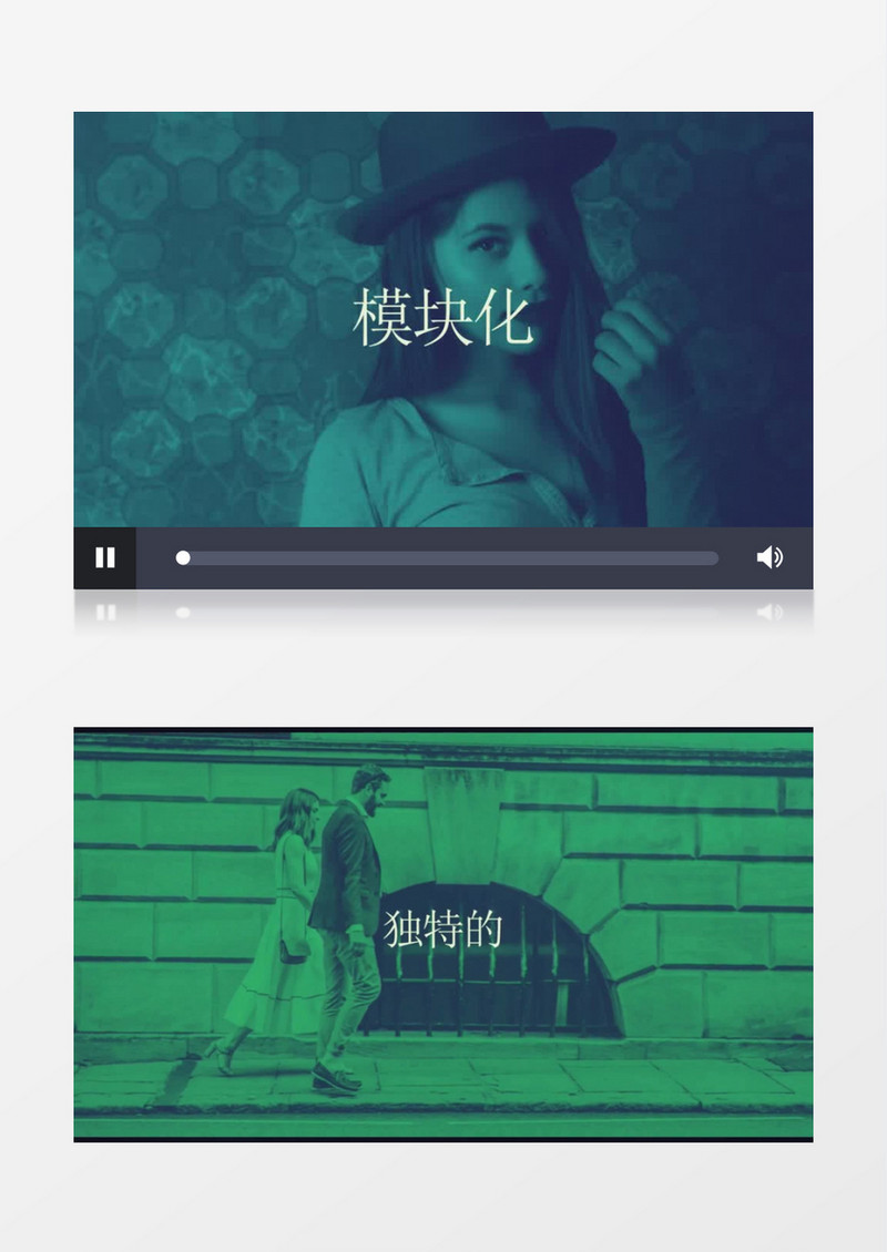 简洁快速的图片大标题快闪片头
