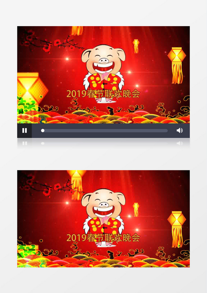 震撼3D春节联欢晚会片头AE模板