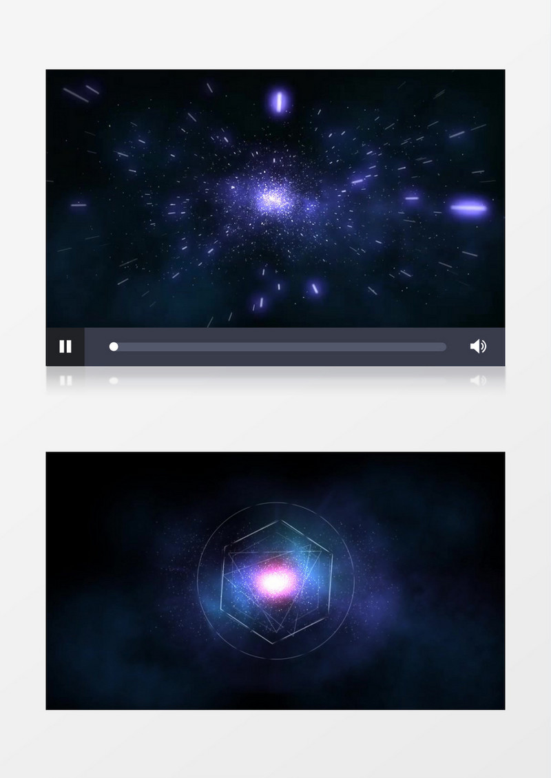 震撼宇宙星空穿梭特效logo开场AE模板