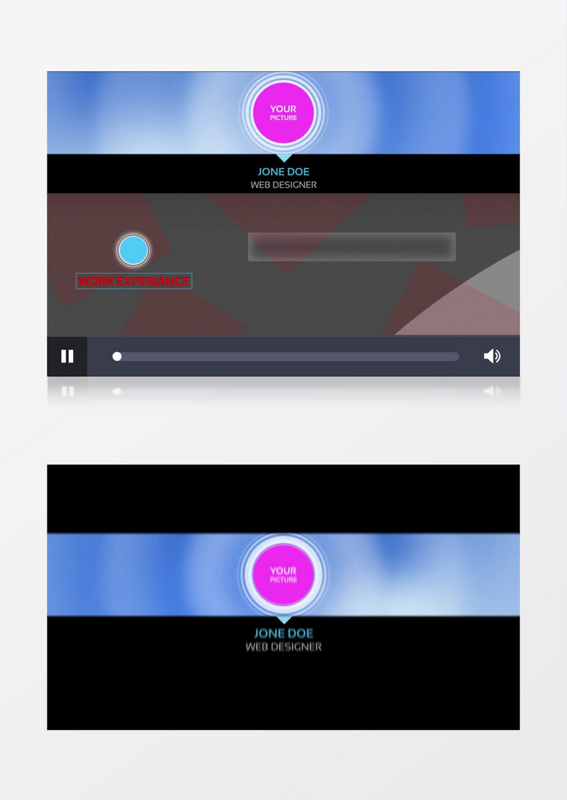 白色清爽个人简历介绍AE模板