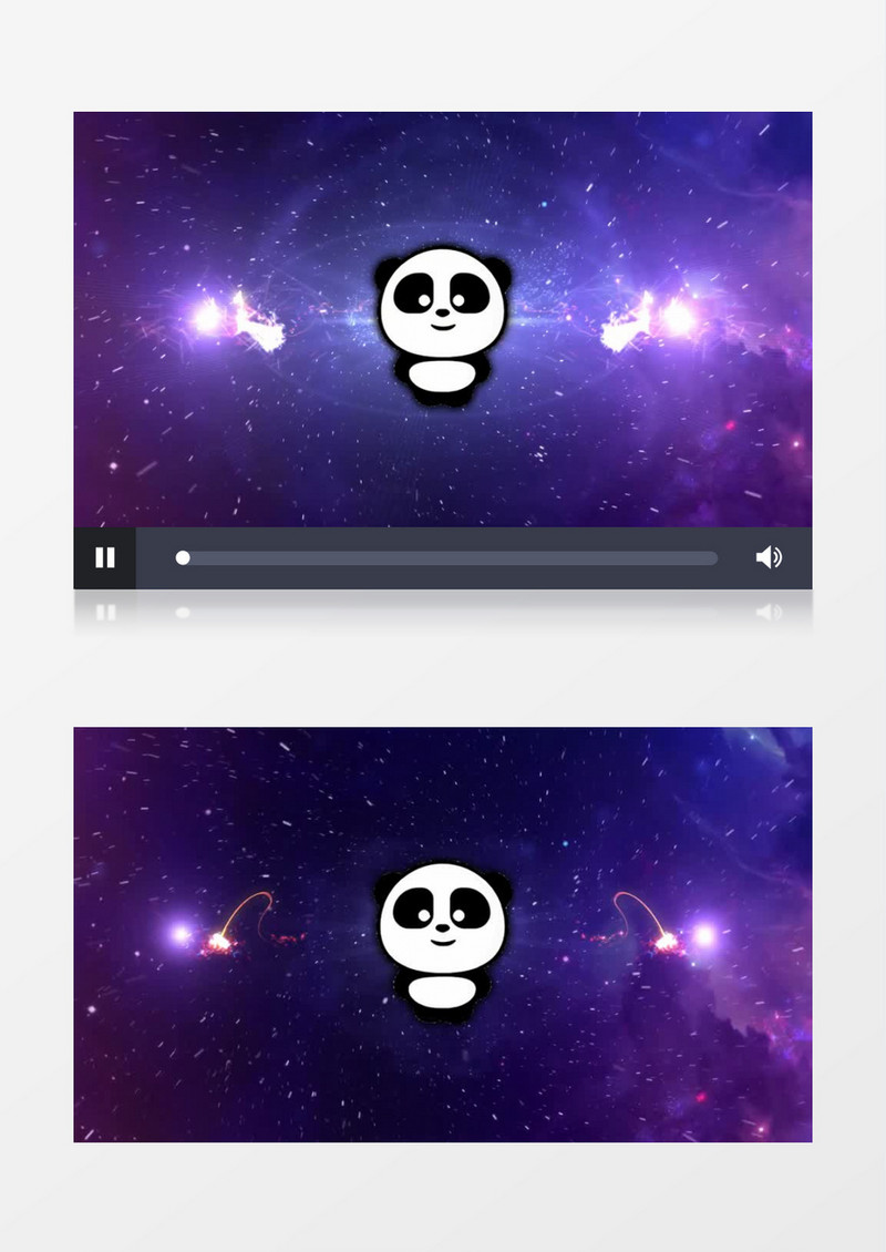 宇宙星空穿梭落版logo文字AE模板