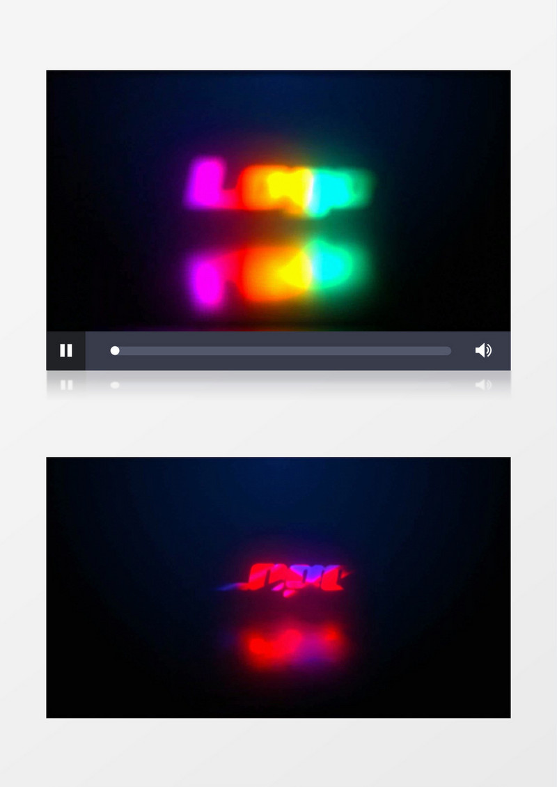 动感炫彩霓虹灯logo动画AE模板