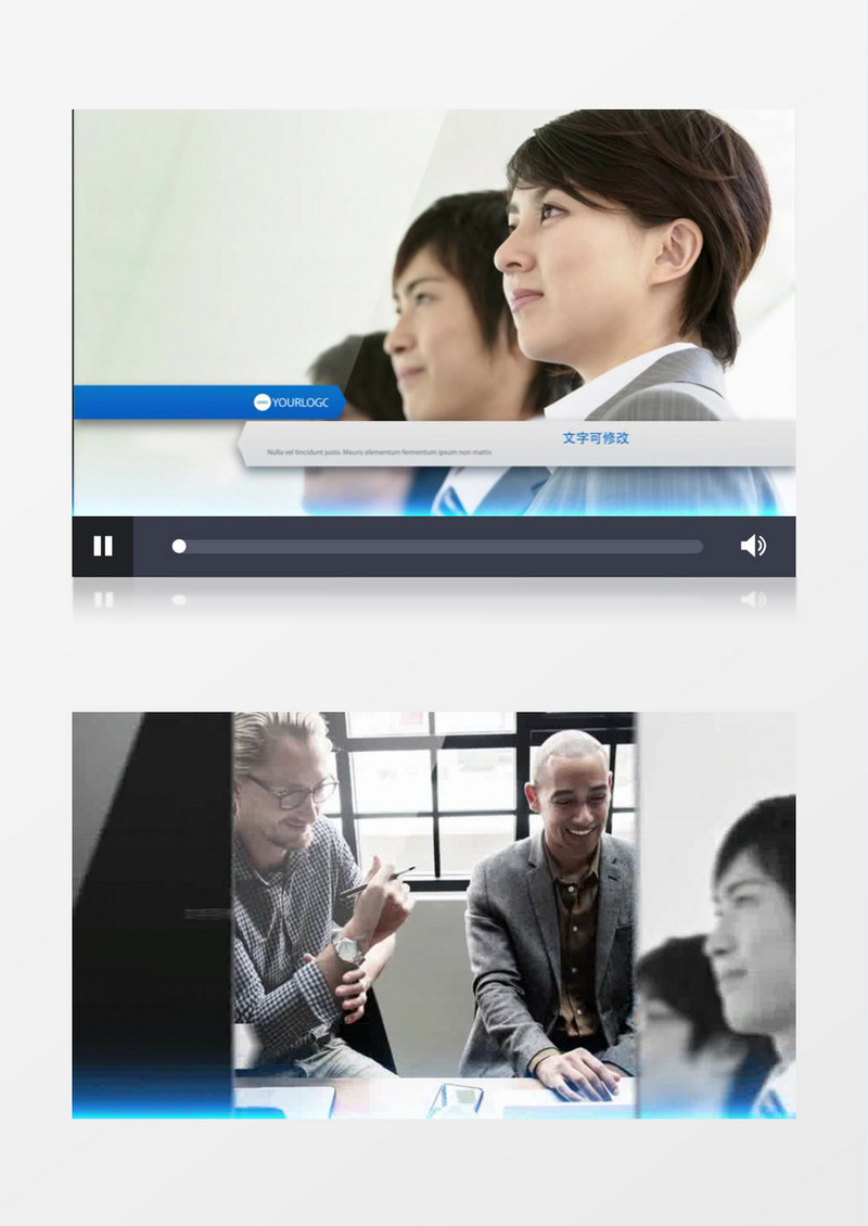明亮空间中的企业宣传整体包装AE模板