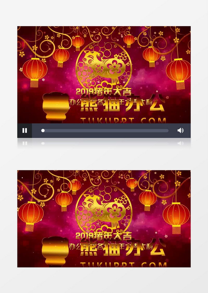 黄金粒子恭贺新年企业宣传大气AE模板文件夹