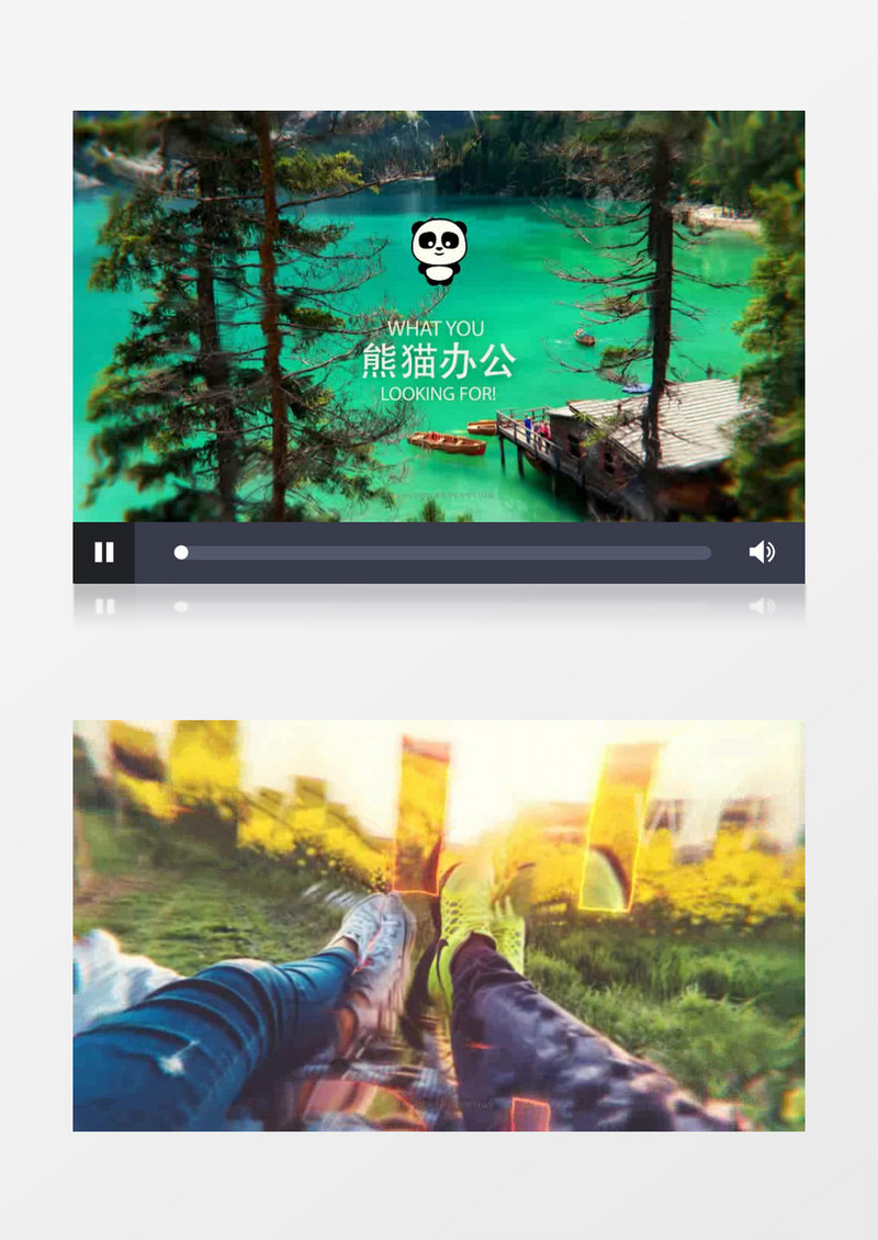 美丽视差效果图片展示AE模板