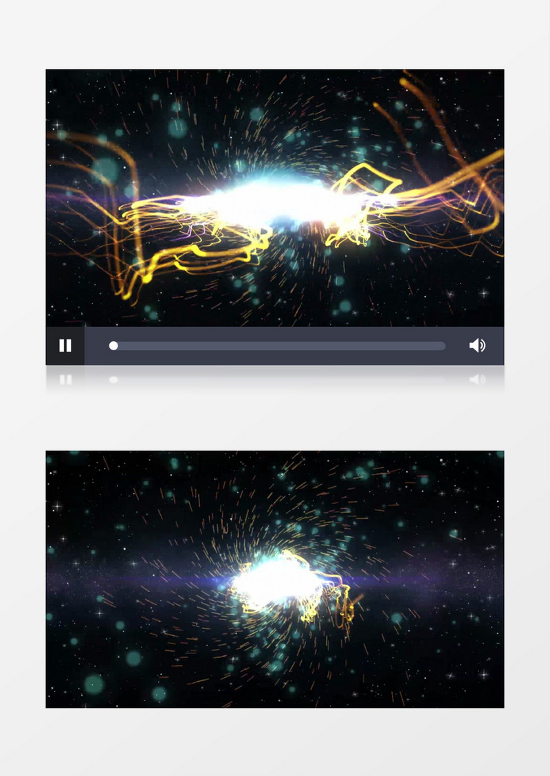 震撼绚丽的宇宙粒子爆破logo片头