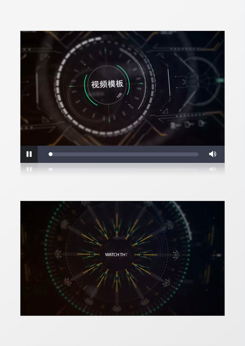 高科技精密计量线条变化片头AE模板